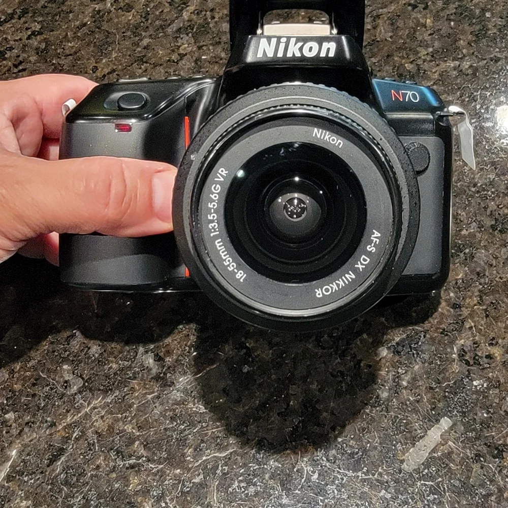 NIKON N70-(Black) Nikon -Nikkor 18-55mm Lens-Camera